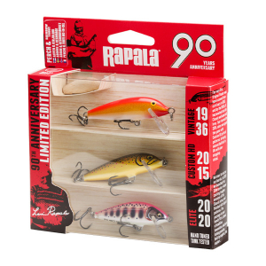 Набор воблеров Rapala 90 лет Countdown Small Bright 3 шт.